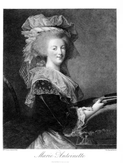 Boutiques de musées Personnages Et Évènements Historiques|Chefs D'Œuvre Des Musées-Estampe Portrait de Marie-Antoinette, en buste - Elisabeth Vigée Le Brun
