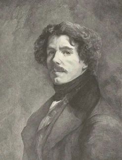 Boutiques de musées Personnages Et Évènements Historiques|Chefs D'Œuvre Des Musées-Estampe Portrait d'Eugène Delacroix