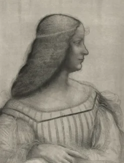Discount Boutiques de musées Estampe Portrait d'Isabelle d'Este - De Vinci