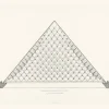 Boutiques de musées Paris Et Le Louvre|Créations Contemporaines-Estampe Pyramide du Louvre - Ieoh Ming Pei