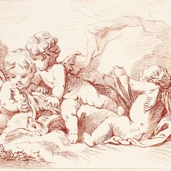 Boutiques de musées Chefs D'Œuvre Des Musées-Estampe Quatre amours avec char et carquois