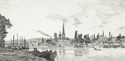 Clearance Boutiques de musées Estampe Rouen : vue générale - Emile-Frédéric Nicolle