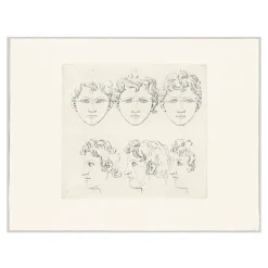 Sale Boutiques de musées Estampe Six têtes de Marc Aurèle jeune