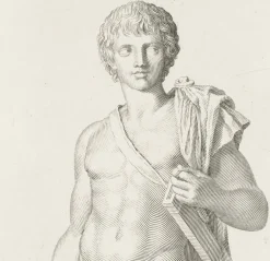 Clearance Boutiques de musées Estampe Statue antique d'un gladiateur - Claude Mellan