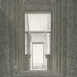 New Boutiques de musées Estampe Thèbes. Karnak. Vue perspective intérieure du palais