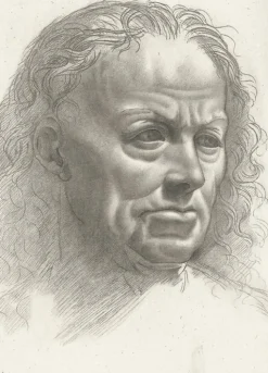 Discount Boutiques de musées Estampe Tête de vieillard - Léonard de Vinci