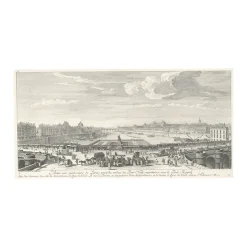 Boutiques de musées Architecture Et Villes-Estampe Vue de Paris, prise du milieu du Pont-Neuf
