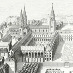 Boutiques de musées Architecture Et Villes-Estampe Vue Générale De L'Abbaye