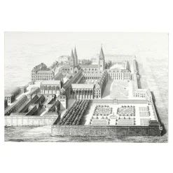 Boutiques de musées Architecture Et Villes-Estampe Vue Générale De L'Abbaye