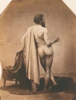 Sale Boutiques de musées Etude de nu masculin de dos (Edmond Lebel') (panneaux aluminium)