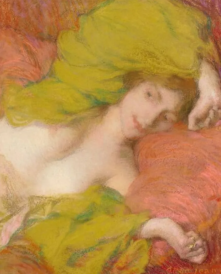 Boutiques de musées Panneaux Aluminium|Toiles Encadrées-Farniente ou Etude de femme drapée les mains levées (panneaux aluminium)