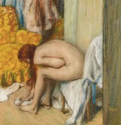 Boutiques de musées Toiles Sans Cadre|Toiles Sur Châssis-Femme à sa toilette s’essuyant le pied gauche (détail) (toiles sans cadre)