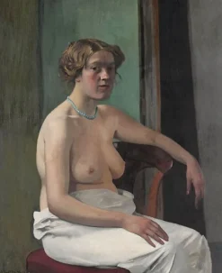 New Boutiques de musées Femme assise à demi-nue (panneaux aluminium)