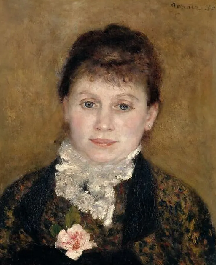 Boutiques de musées Panneaux Aluminium|Toiles Encadrées-Femme au jabot blanc (panneaux aluminium)