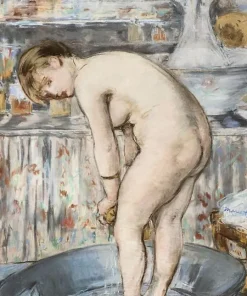 Boutiques de musées Toiles Sur Châssis|Affiches D'Art-Femme dans un tub (détail) (toiles sur châssis)