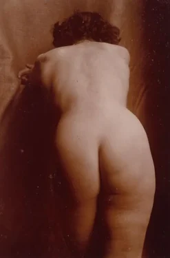 Online Boutiques de musées Femme nue debout de dos, penchée, vue jusqu'aux genoux (panneaux aluminium)