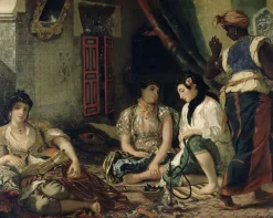 Boutiques de musées Panneaux Aluminium|Toiles Sur Châssis-Femmes d'Alger dans leur appartement (panneaux aluminium)