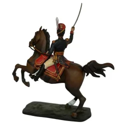 New Boutiques de musées Figurine en métal Officier des Grenadiers de la Garde sur cheval cabré