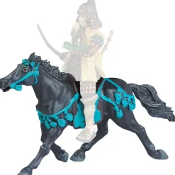 Online Boutiques de musées Figurine Le cheval noir au harnachement bleu