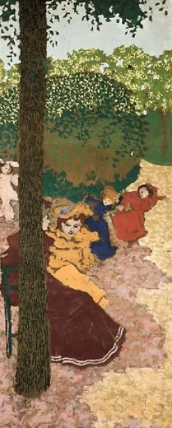 Boutiques de musées Toiles Sans Cadre|Toiles Encadrées-Fillettes jouant (toiles sans cadre)