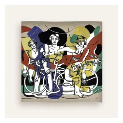 Online Boutiques de musées Foulard Fernand Léger - Les cyclistes - Brochier Soieries