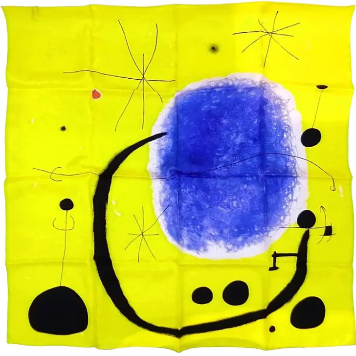 Boutiques de musées Foulard Joan Miró L'Or de l'Azur - 90x90cm - Brochier Soieries