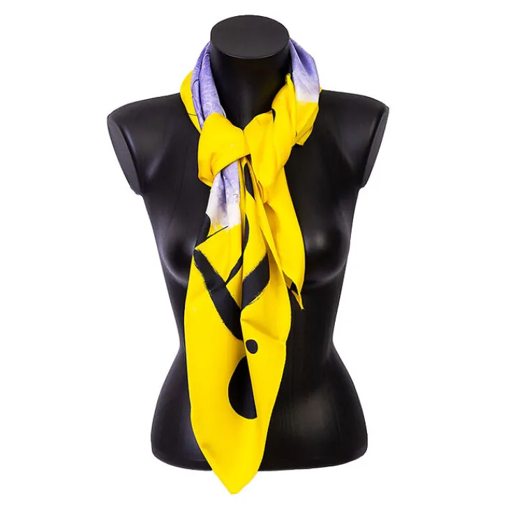 Boutiques de musées Foulard Joan Miró L'Or de l'Azur - 90x90cm - Brochier Soieries