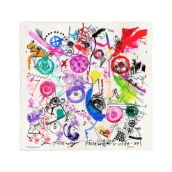 Online Boutiques de musées Foulard Meta Jean Tinguely 90x90cm