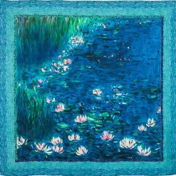Boutiques de musées Foulards, Étoles, Châles-Foulard Nymphéas - Reflets verts