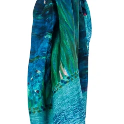 Boutiques de musées Foulards, Étoles, Châles-Foulard Nymphéas - Reflets verts