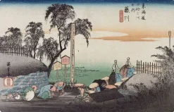 Boutiques de musées Toiles Sur Châssis|Affiches D'Art-Fujikawa, scène dans les faubourgs (toiles sur châssis)