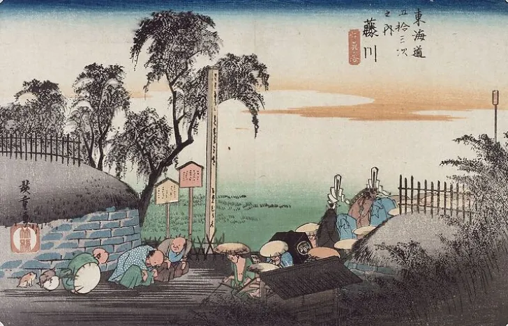 Discount Boutiques de musées Fujikawa, scène dans les faubourgs (panneaux aluminium)