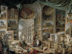Boutiques de musées Panneaux Acryliques-Galerie de vues de la Rome antique (détail) (panneaux acryliques)