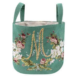 Boutiques de musées Art De La Maison-Grand panier Tapisserie Marie Antoinette - 25 x 43 cm