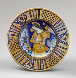 Clearance Boutiques de musées Grand plat d'apparat, Ange priant (panneaux aluminium)