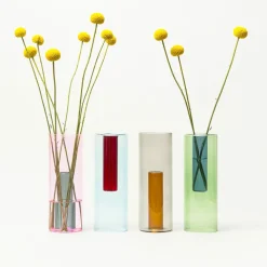 Clearance Boutiques de musées Grand vase réversible Rose/vert - Block Design