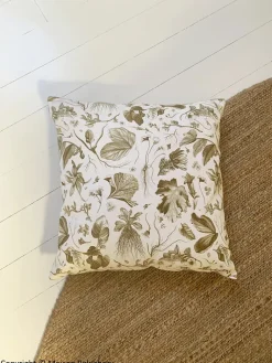 New Boutiques de musées Housse de coussin bronze Herbier du roi - Maison Baluchon