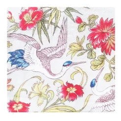 Boutiques de musées Art De La Maison-Housse de coussin Coupon de tissus à décor de cigogne, 1893 - 40 x 40 cm