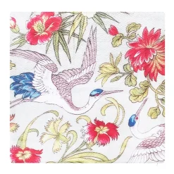 Boutiques de musées Art De La Maison-Housse de coussin Coupon de tissus à décor de cigogne, 1893 - 40 x 40 cm