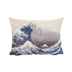 Boutiques de musées Art De La Maison-Housse de coussin Hokusai La vague