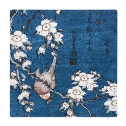 Sale Boutiques de musées Housse de coussin Katsushika Hokusai - Bouvreuil et cerisier - 40x40 cm