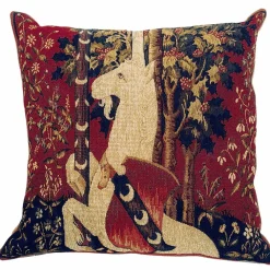 Clearance Boutiques de musées Housse de coussin Licorne - 45 x 45 cm - Jules Pansu