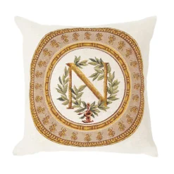 Discount Boutiques de musées Housse de coussin Napoléon fond blanc 45x45