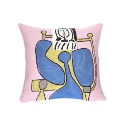 Boutiques de musées Art De La Maison-Housse de coussin Picasso Femme assise à la robe bleue