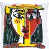 Boutiques de musées Art De La Maison-Housse de coussin Tête de Femme avec un chapeau - Picasso
