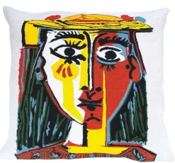 Boutiques de musées Art De La Maison-Housse de coussin Tête de Femme avec un chapeau - Picasso