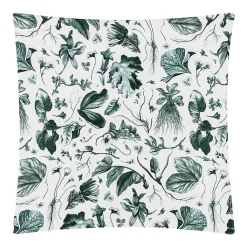 Boutiques de musées Housse de coussin verte Herbier du roi - Maison Baluchon