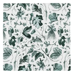 Boutiques de musées Housse de coussin verte Herbier du roi - Maison Baluchon