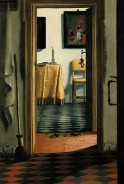 Boutiques de musées Intérieur hollandais dit « Les Pantoufles » (affiches d'art encadrées)