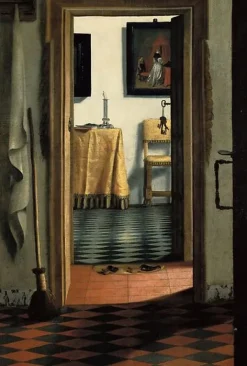 Boutiques de musées Affiches D'Art-Intérieur hollandais ('Les Pantoufles') (affiches d'art)